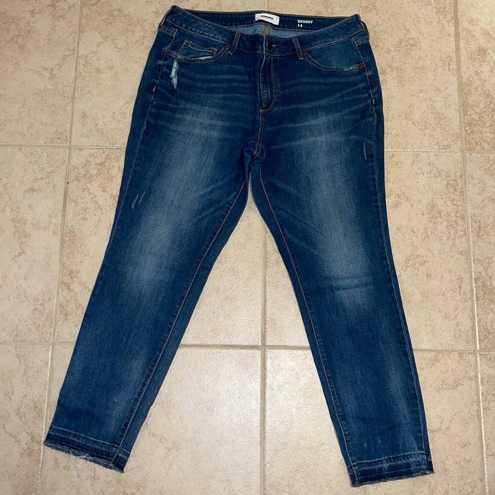 Skinny long jeans